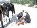 Участница группы Горячий Шоколад упала с лошади и получила серьезные травмы! 