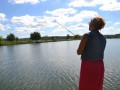 Глубоко беременная Таня Пискарева отправилась на рыбалку