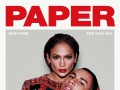 Дженнифер Лопес и дизайнер Оливье Рустен на обложке журнала Paper